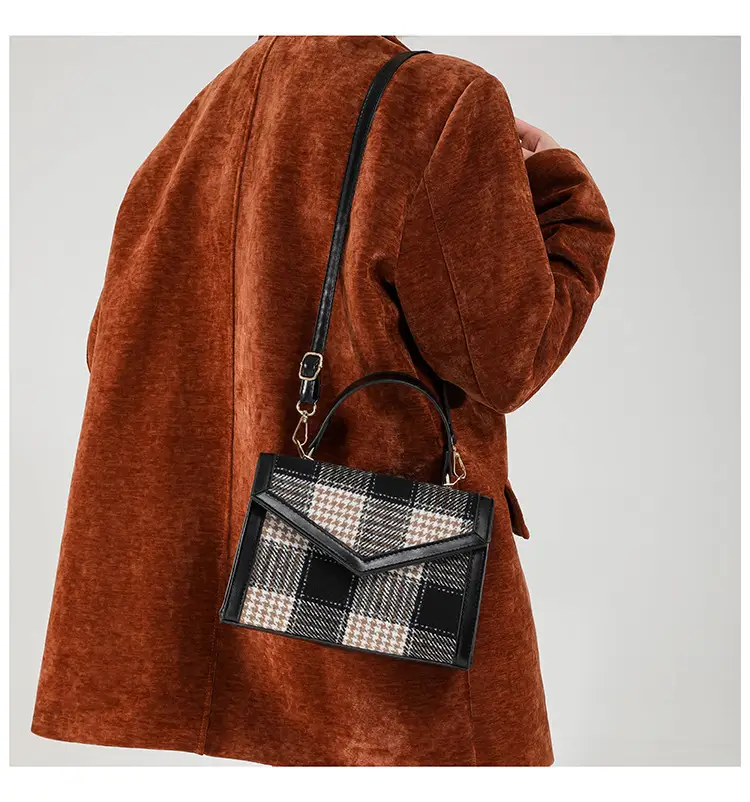 Small Square Plaid Crossbody Bag for Women 2024 — feature 12
