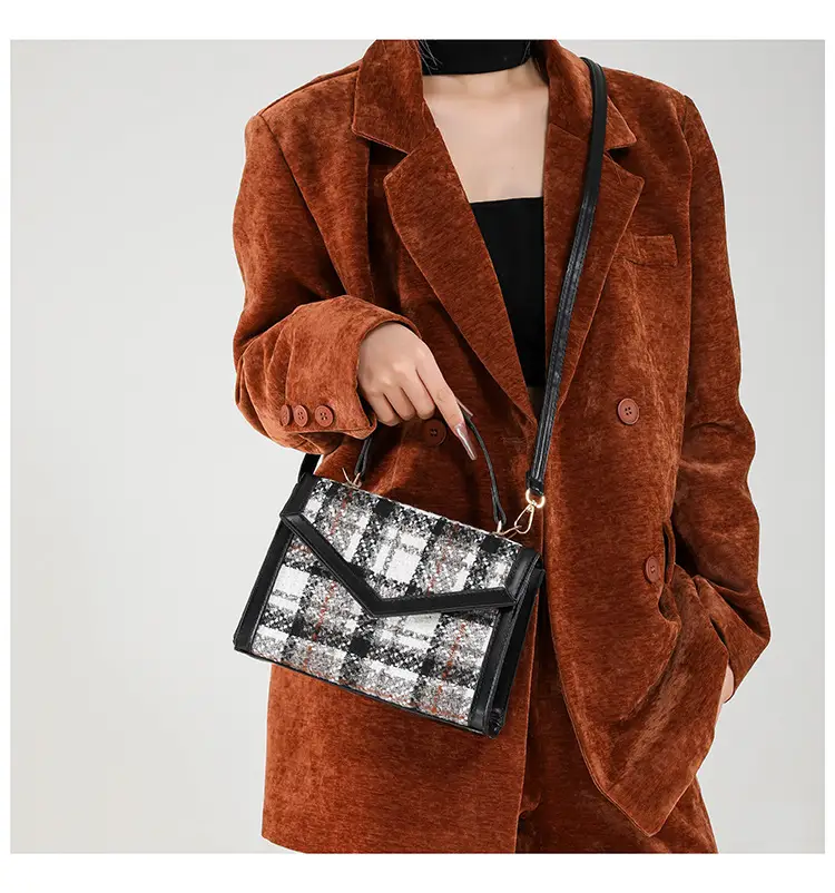 Small Square Plaid Crossbody Bag for Women 2024 — feature 13