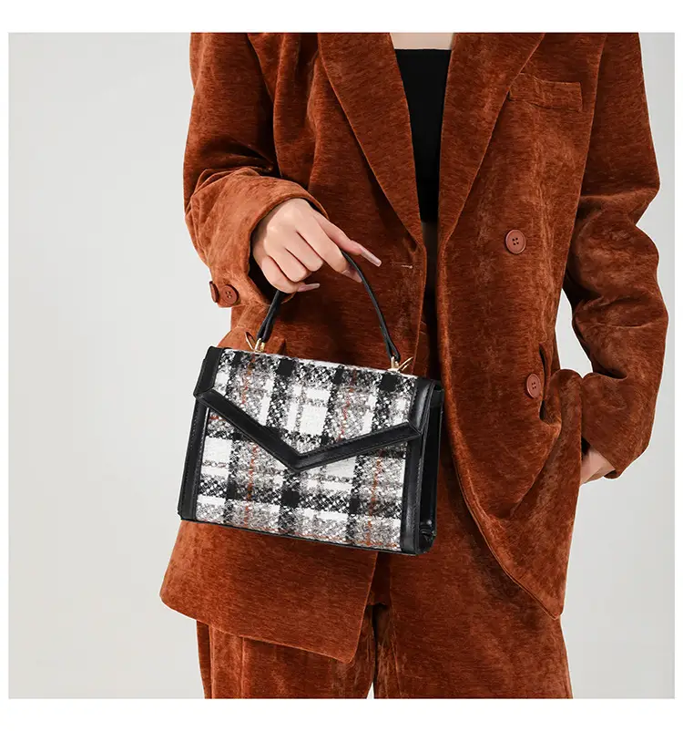 Small Square Plaid Crossbody Bag for Women 2024 — feature 16