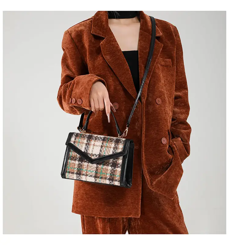 Small Square Plaid Crossbody Bag for Women 2024 — feature 17
