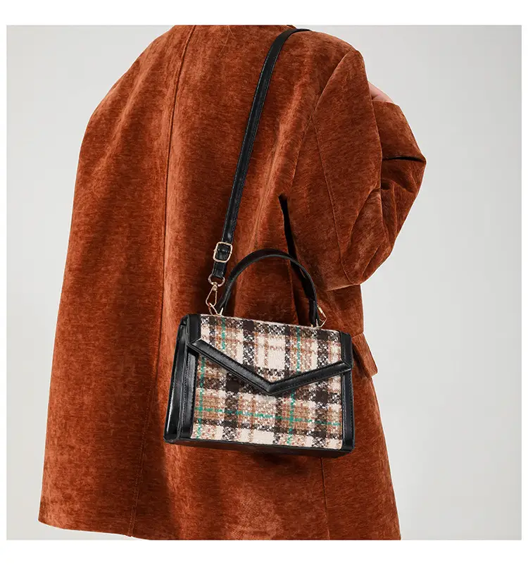 Small Square Plaid Crossbody Bag for Women 2024 — feature 18
