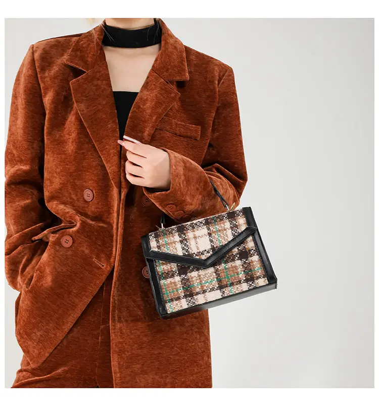Small Square Plaid Crossbody Bag for Women 2024 — feature 19