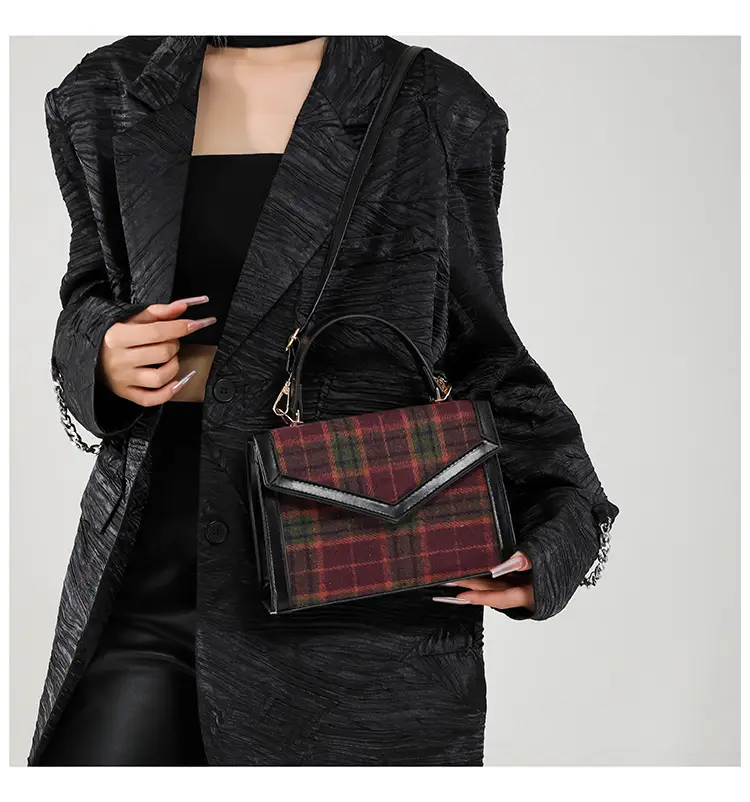 Small Square Plaid Crossbody Bag for Women 2024 — feature 21