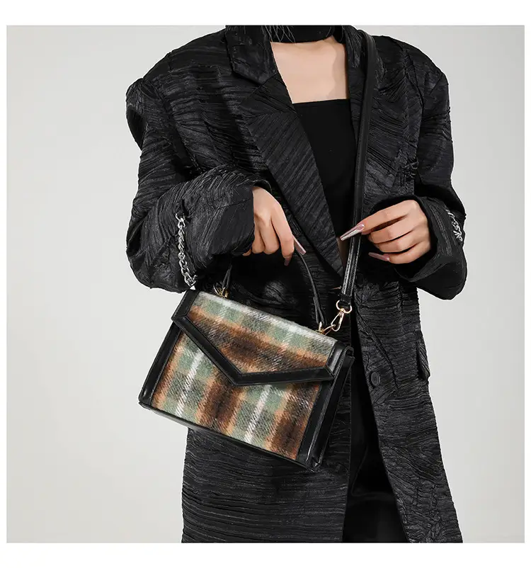 Small Square Plaid Crossbody Bag for Women 2024 — feature 23