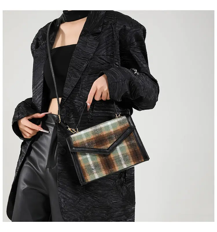 Small Square Plaid Crossbody Bag for Women 2024 — feature 24