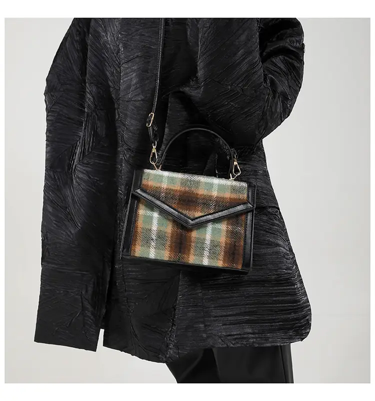 Small Square Plaid Crossbody Bag for Women 2024 — feature 25