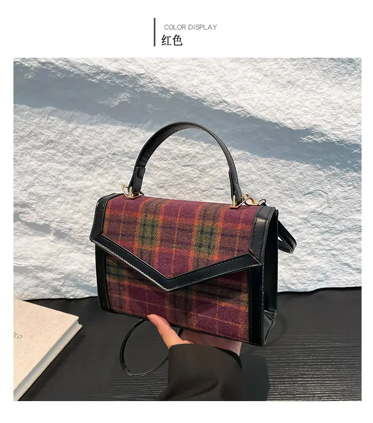 Small Square Plaid Crossbody Bag for Women 2024 — feature 29
