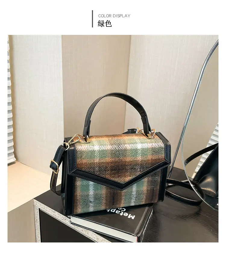 Small Square Plaid Crossbody Bag for Women 2024 — feature 30