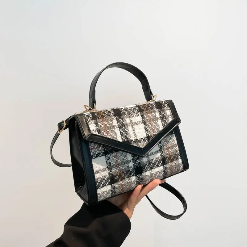 Small Square Plaid Crossbody Bag for Women 2024 - Image 2