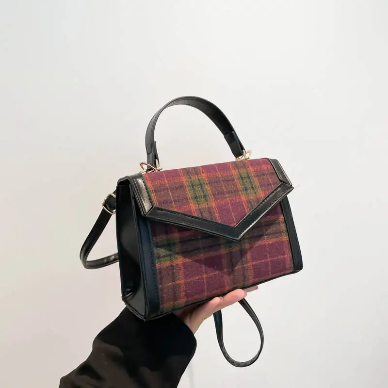 Small Square Plaid Crossbody Bag for Women 2024 - Image 3