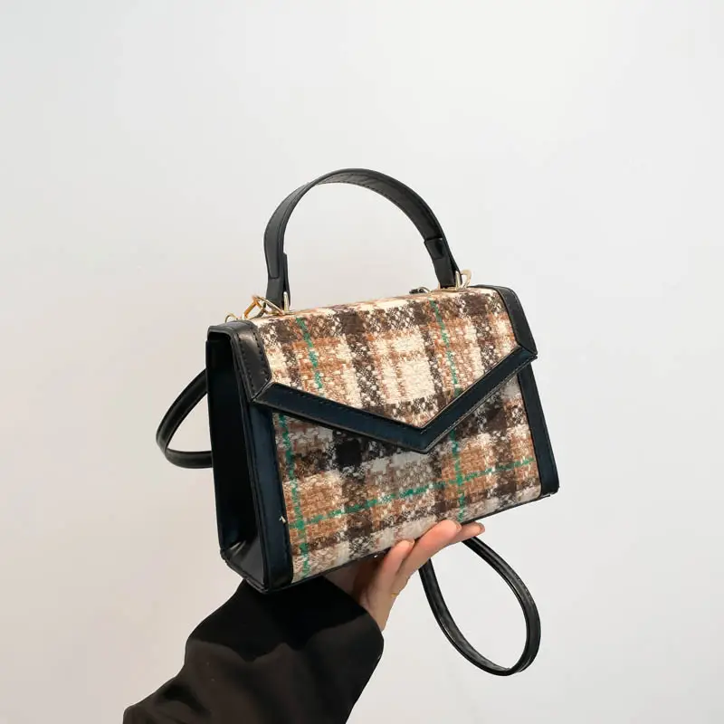 Small Square Plaid Crossbody Bag for Women 2024 - Image 4