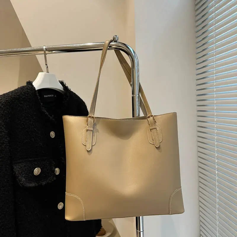 Beige Large Capacity Women's Tote Bag 2024