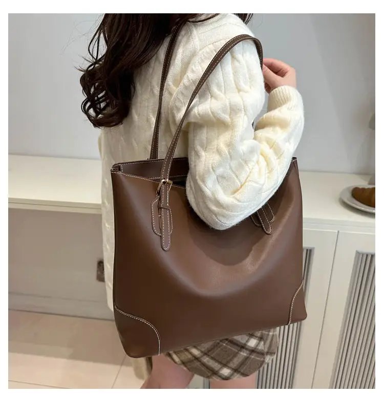 Beige Large Capacity Women's Tote Bag 2024 — feature 14