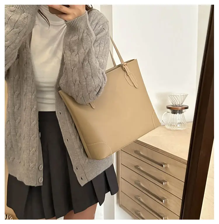 Beige Large Capacity Women's Tote Bag 2024 — feature 21