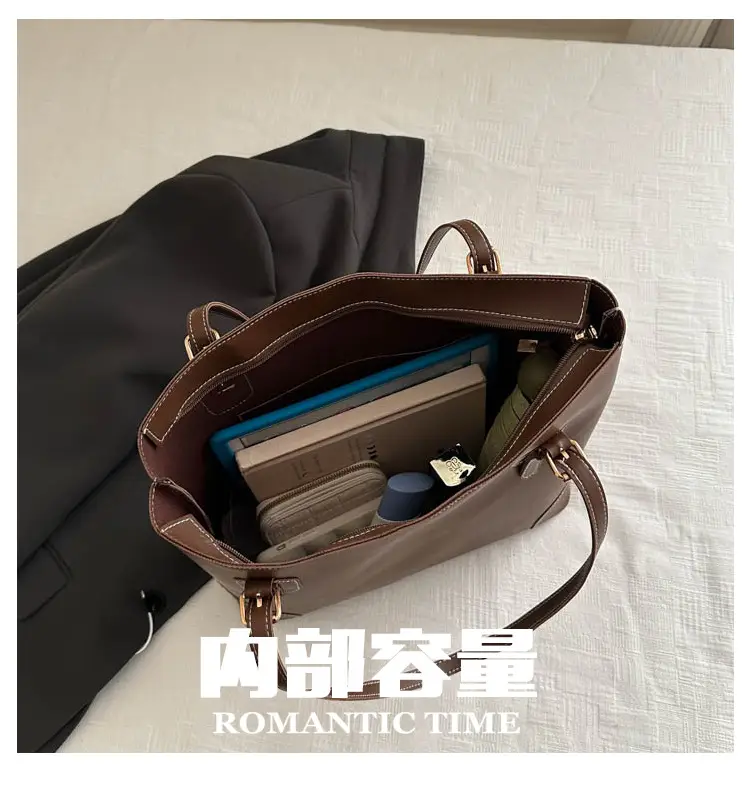 Beige Large Capacity Women's Tote Bag 2024 — feature 4