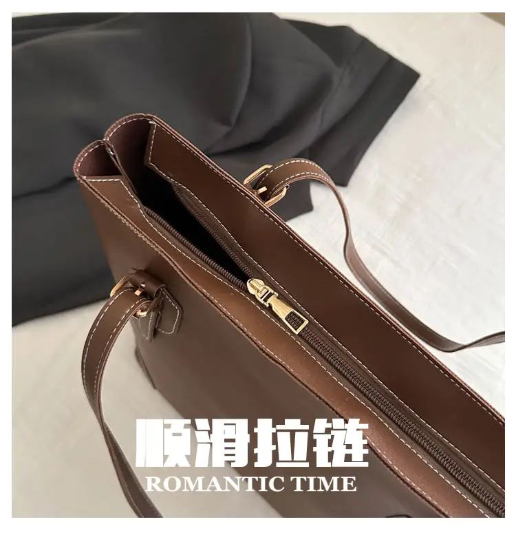 Beige Large Capacity Women's Tote Bag 2024 — feature 5
