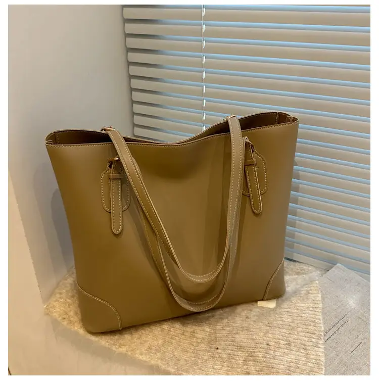 Beige Large Capacity Women's Tote Bag 2024