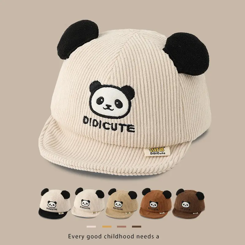 Baby Panda Beanie Cap for Boys Spring Autumn Winter - Image 9