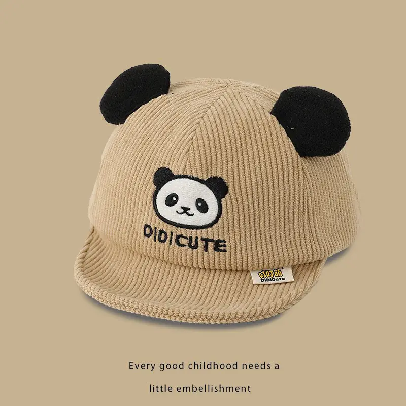 Baby Panda Beanie Cap for Boys Spring Autumn Winter - Image 2