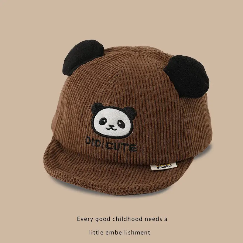 Baby Panda Beanie Cap for Boys Spring Autumn Winter - Image 3
