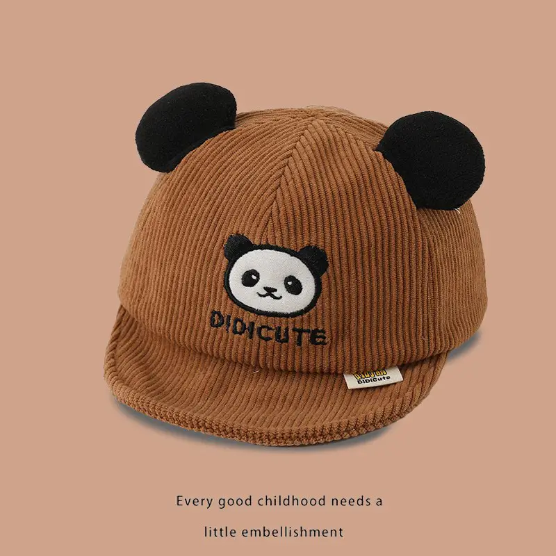 Baby Panda Beanie Cap for Boys Spring Autumn Winter - Image 4