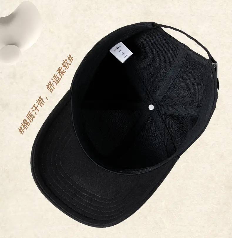 2025 Woolen Baseball Cap Black Grey Medium Large — feature 19