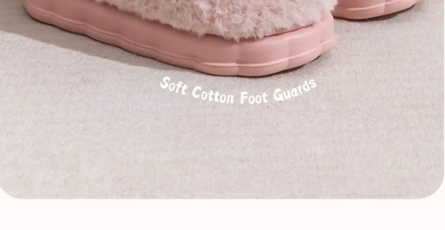 Bow Cotton Slippers Ladies Winter 2024 Non-Slip Fleece — feature 19