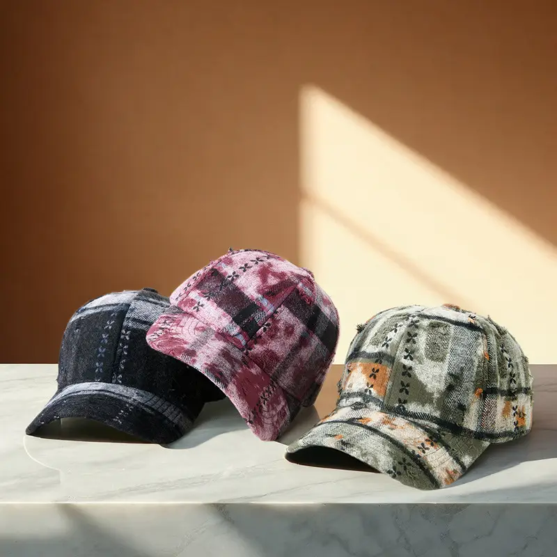 New Spring & Fall Plaid Suede Baseball Cap for Women - Image 6