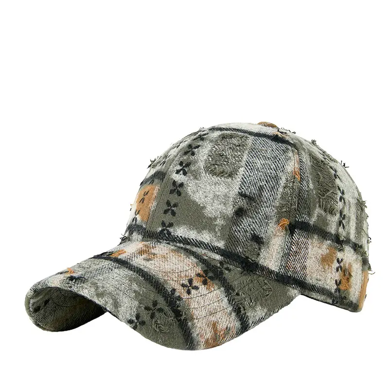 New Spring & Fall Plaid Suede Baseball Cap for Women - Image 8