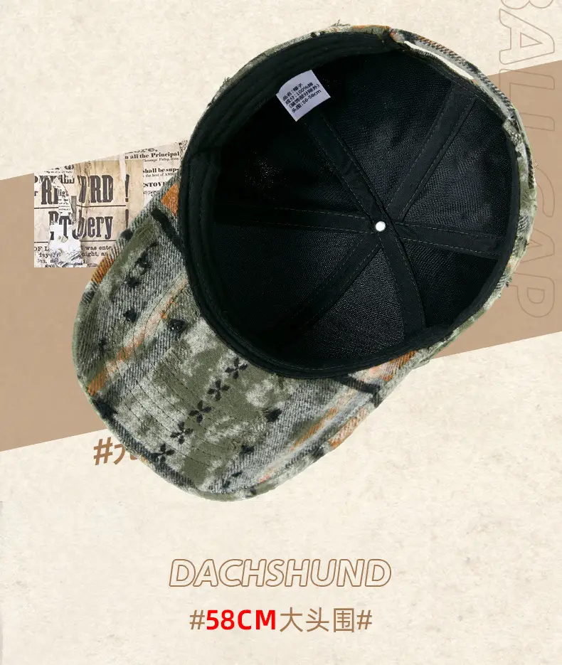 New Spring & Fall Plaid Suede Baseball Cap for Women — feature 11