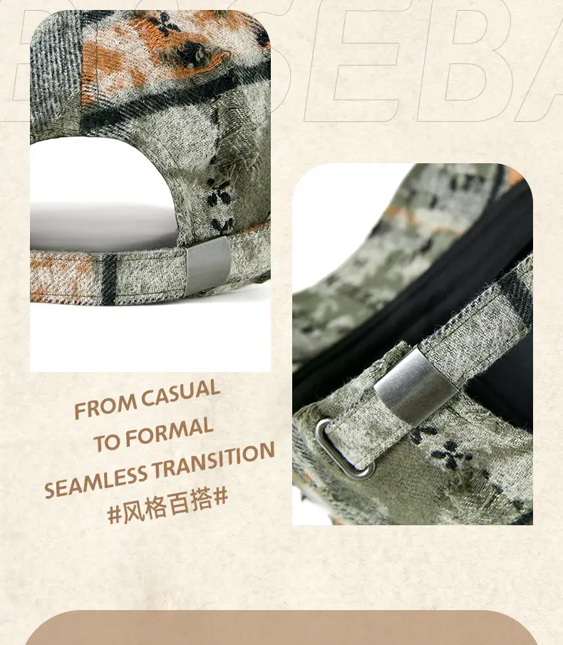 New Spring & Fall Plaid Suede Baseball Cap for Women — feature 27
