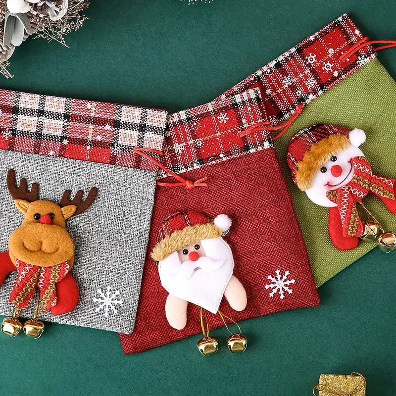 Christmas Eve Hand Gift Bag with Moose Design