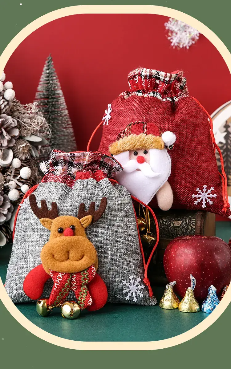 Christmas Eve Hand Gift Bag with Moose Design — feature 10