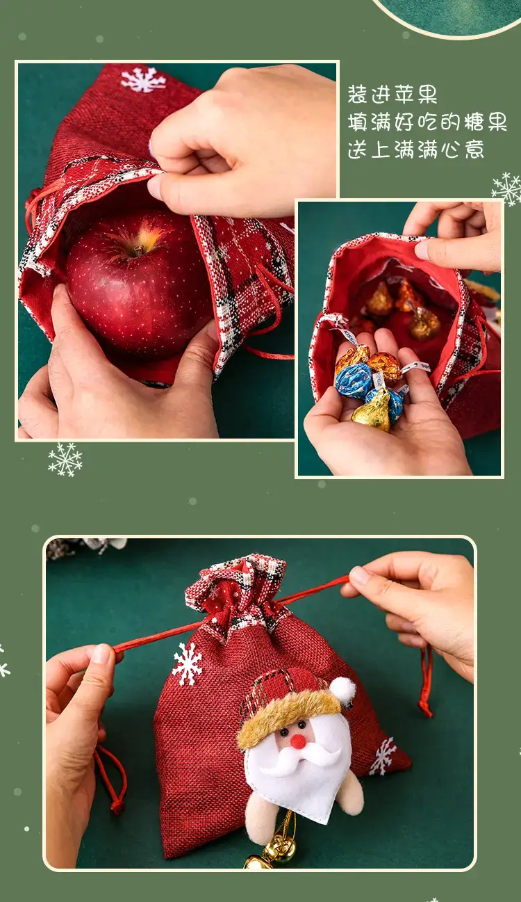 Christmas Eve Hand Gift Bag with Moose Design — feature 8