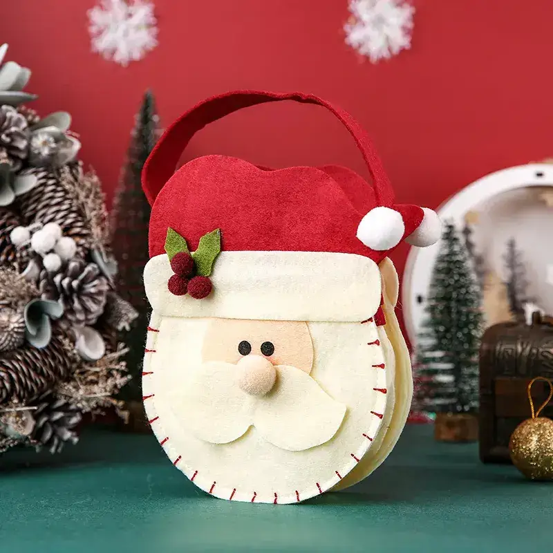 Christmas Eve Hand Gift Bag with Moose Design