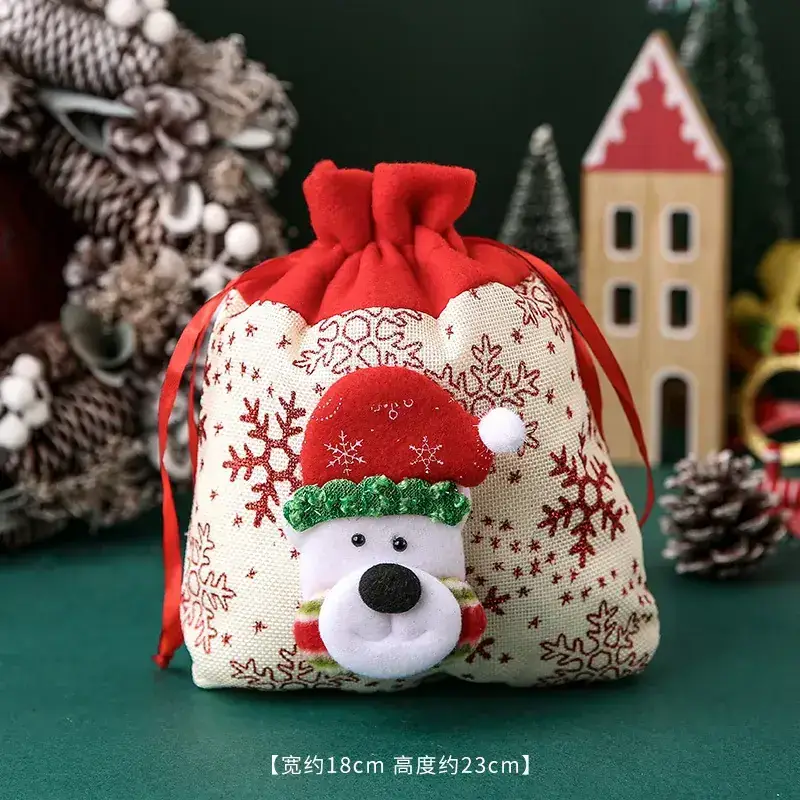 Christmas Eve Hand Gift Bag with Moose Design