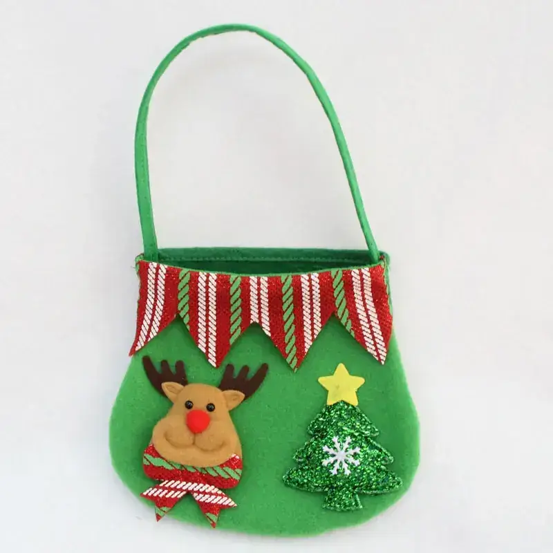 Christmas Eve Hand Gift Bag with Moose Design