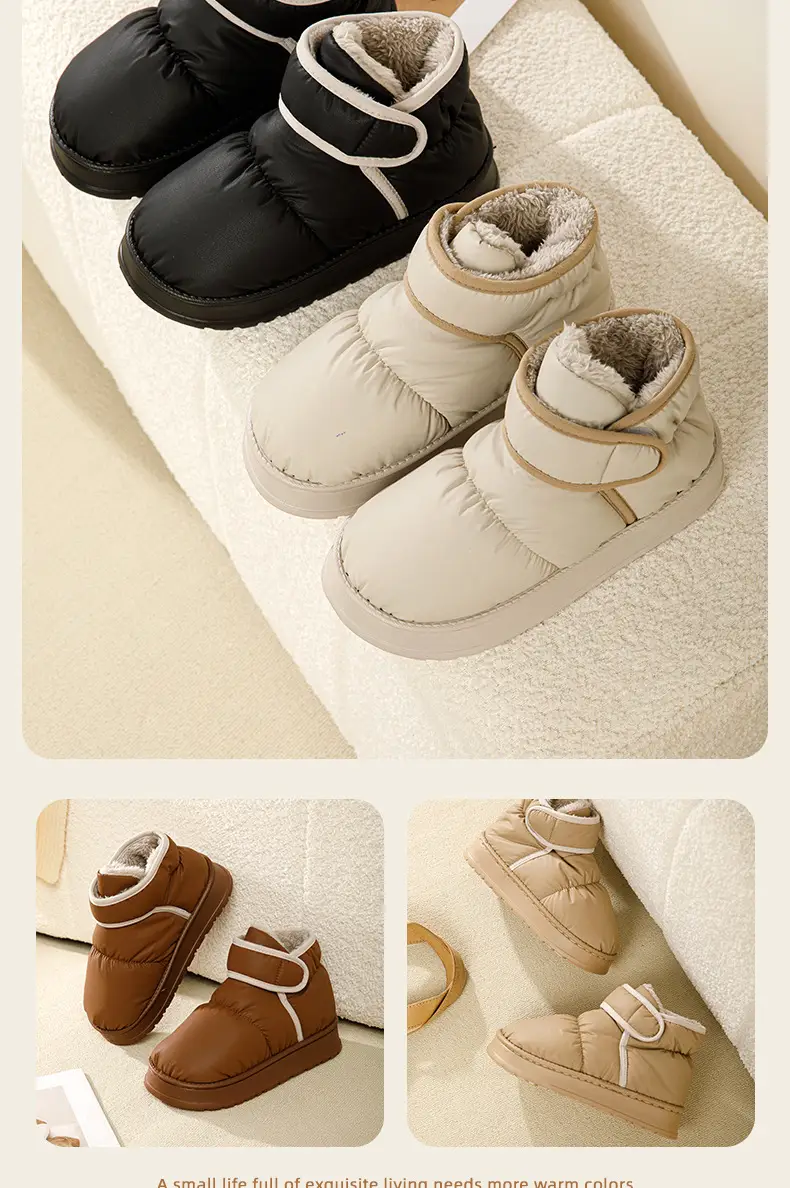 Outfit Snow Boots Women's 2024 Winter New Arrival fleece-lined Thickened Fashionable All-Match Waterproof Non-Slip Cotton-Padded Shoes Women — feature 10