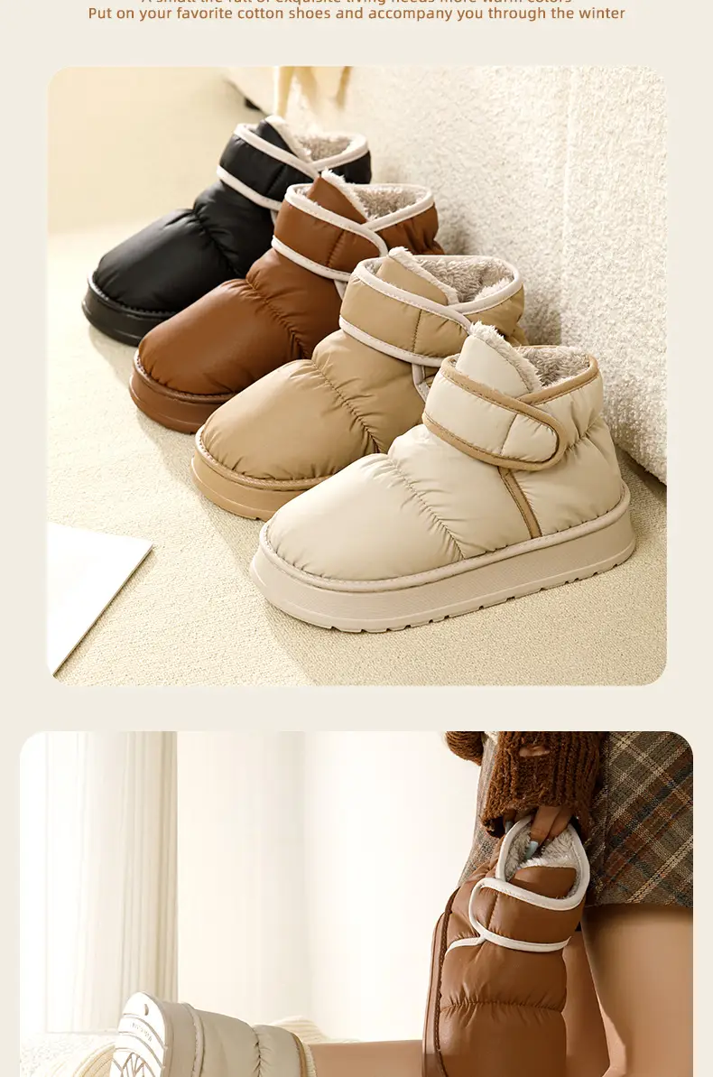 Outfit Snow Boots Women's 2024 Winter New Arrival fleece-lined Thickened Fashionable All-Match Waterproof Non-Slip Cotton-Padded Shoes Women — feature 11
