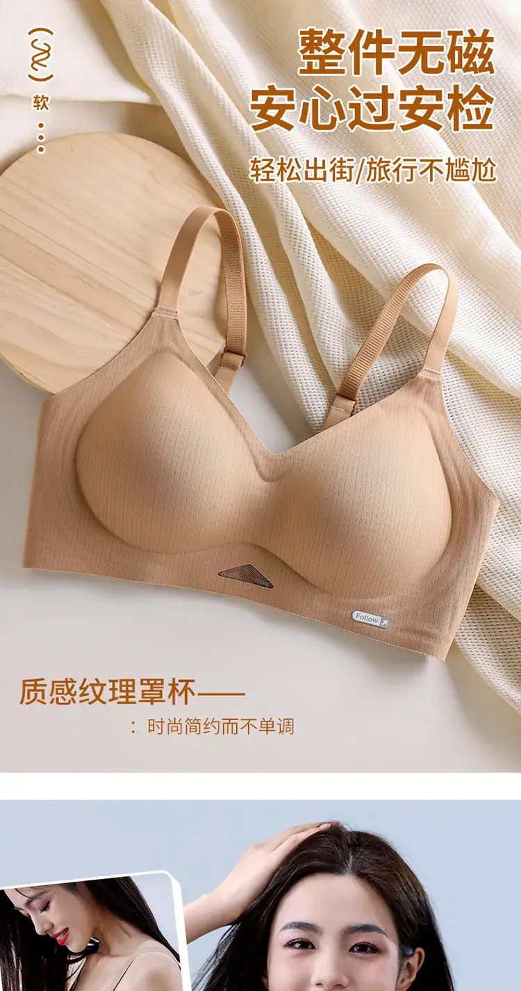 Traceless Non-Steel Ring Soft Support Bra for Small Chest — feature 12