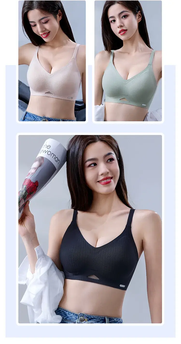 Traceless Non-Steel Ring Soft Support Bra for Small Chest — feature 20