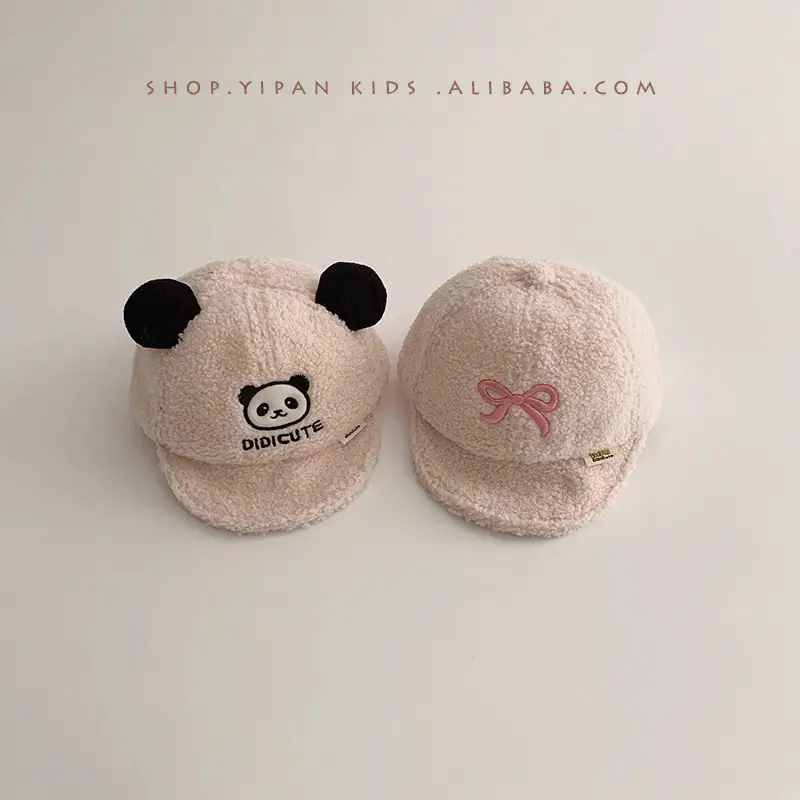 Baby Hat Winter Warm Cartoon Pink - Image 3