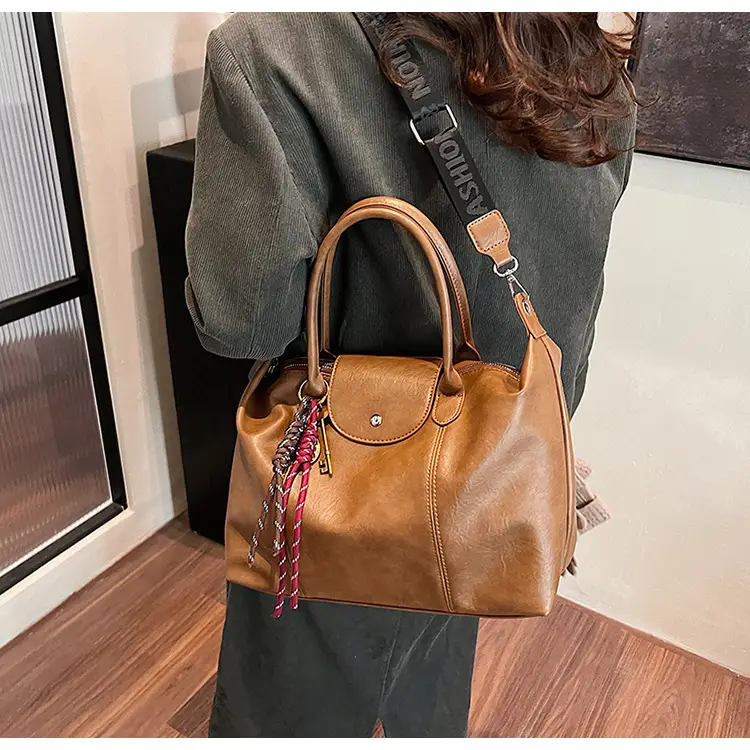 Black Korean Style Retro Tote Bag for Women — feature 25