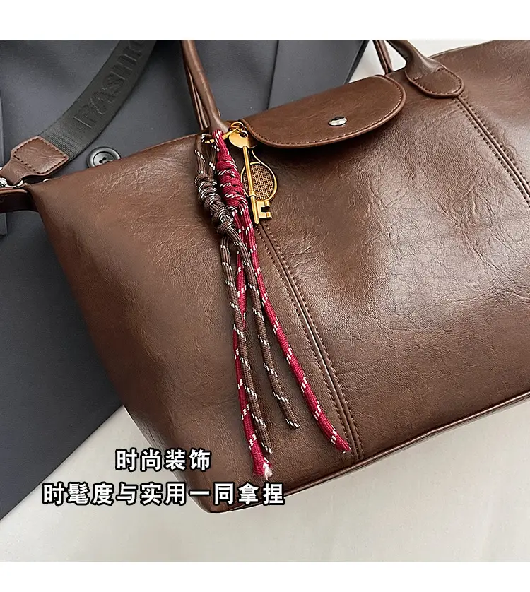 Black Korean Style Retro Tote Bag for Women — feature 5