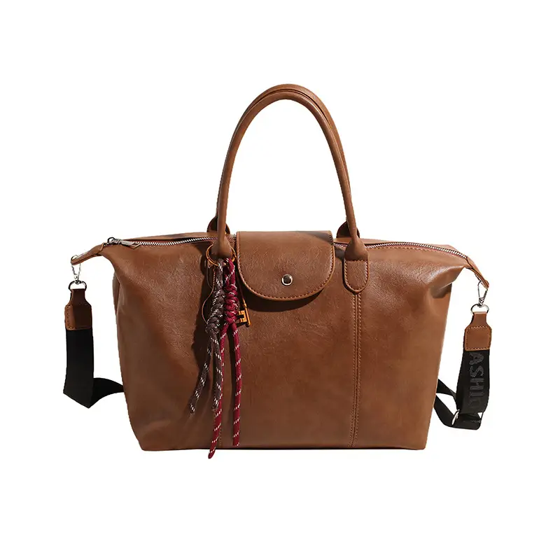 Black Korean Style Retro Tote Bag for Women