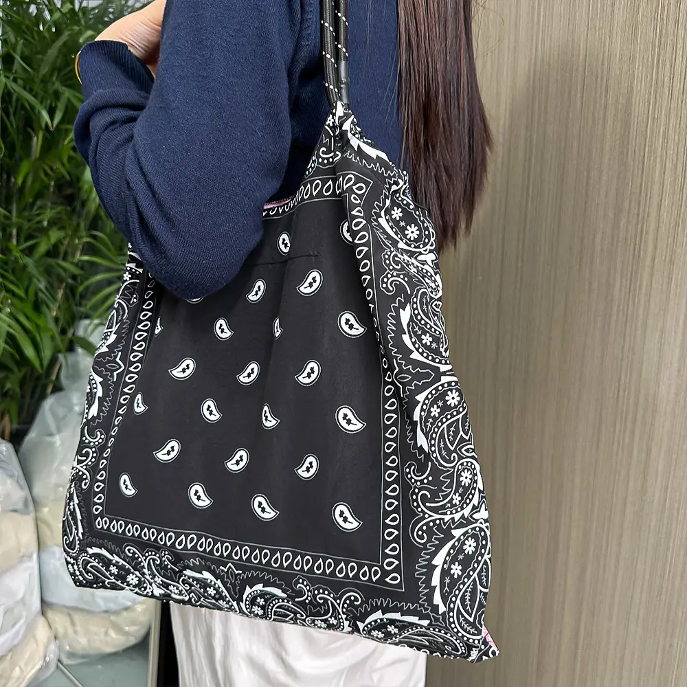 Nylon Shoulder Bag Same Print Same Style - Image 18