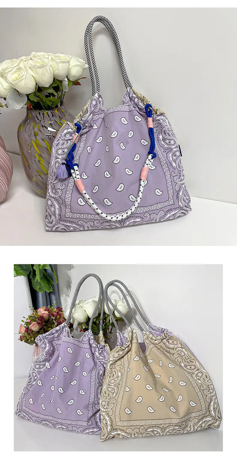 Nylon Shoulder Bag Same Print Same Style — feature 7