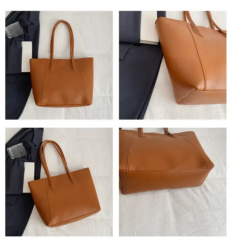 Women's Cream Leather Shoulder Bag 2024 Winter Autumn — feature 10