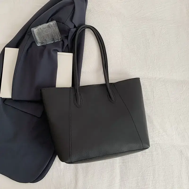 Women's Cream Leather Shoulder Bag 2024 Winter Autumn