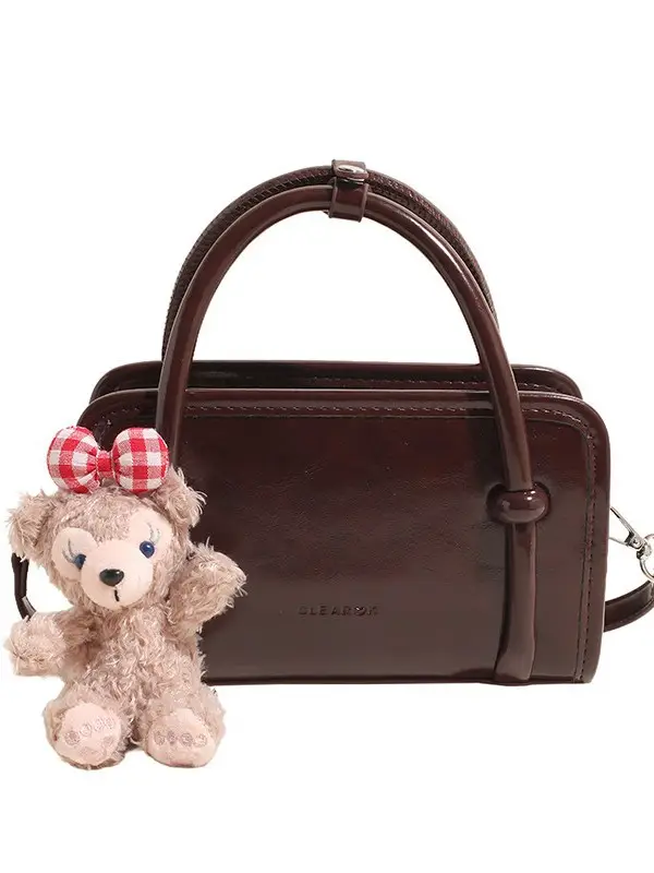 Women's Red Korean Style Shoulder Bag 2024 Winter - Image 13
